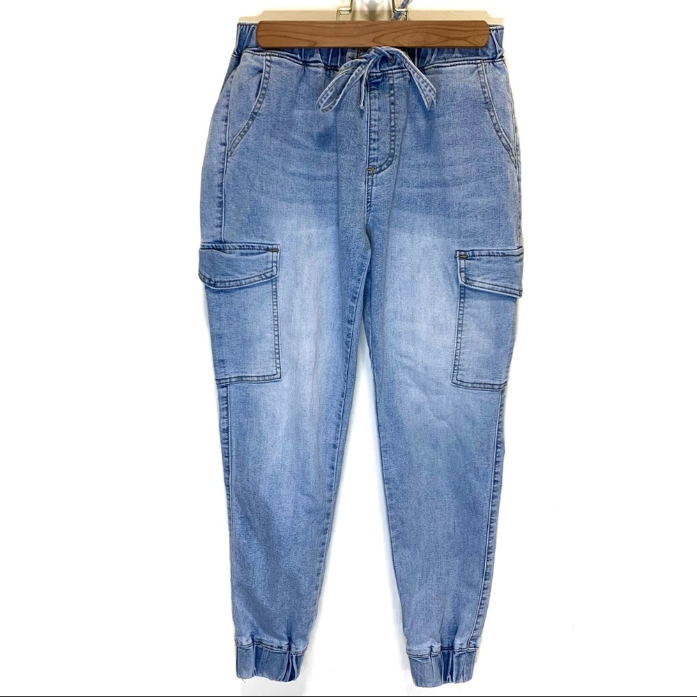 Almost Famous Light Wash Denim Joggers